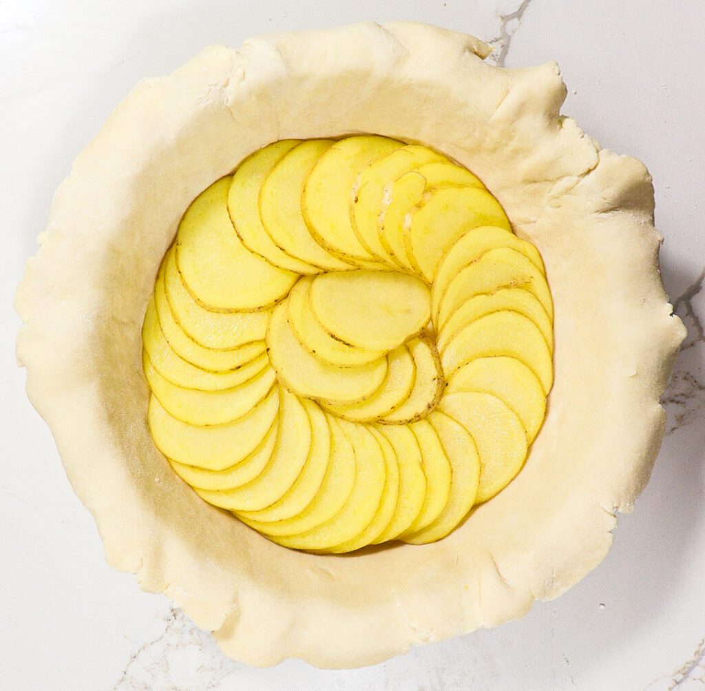 potato leek pie