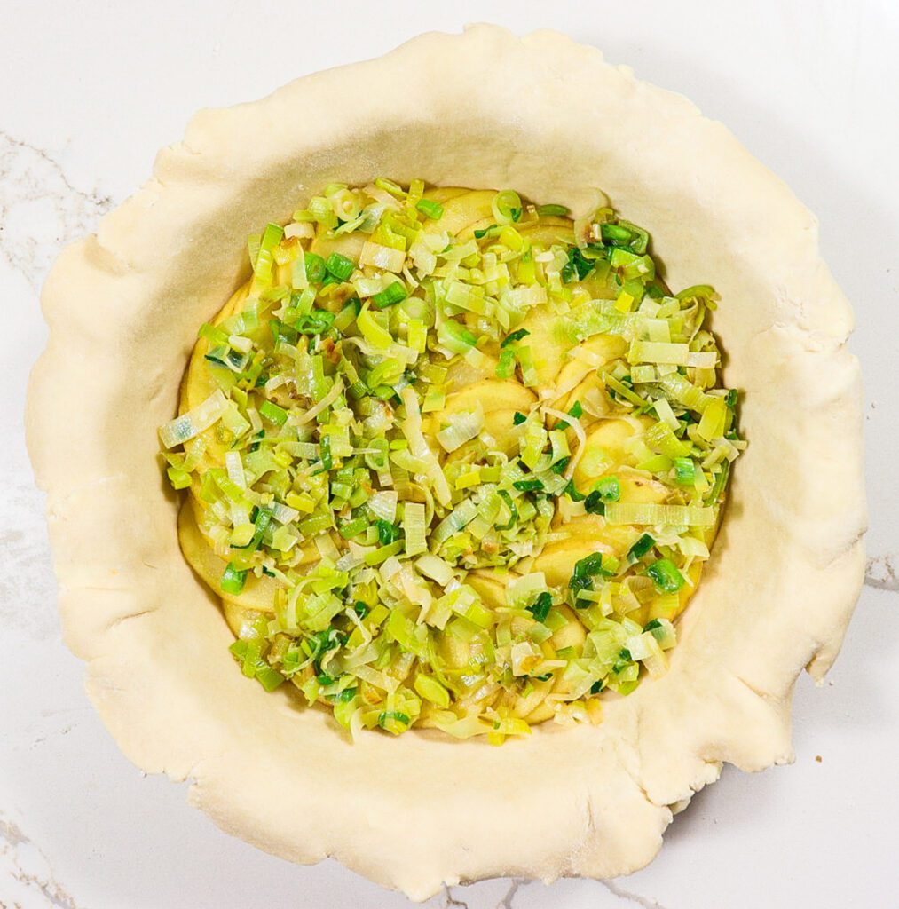 leek and potato pie
