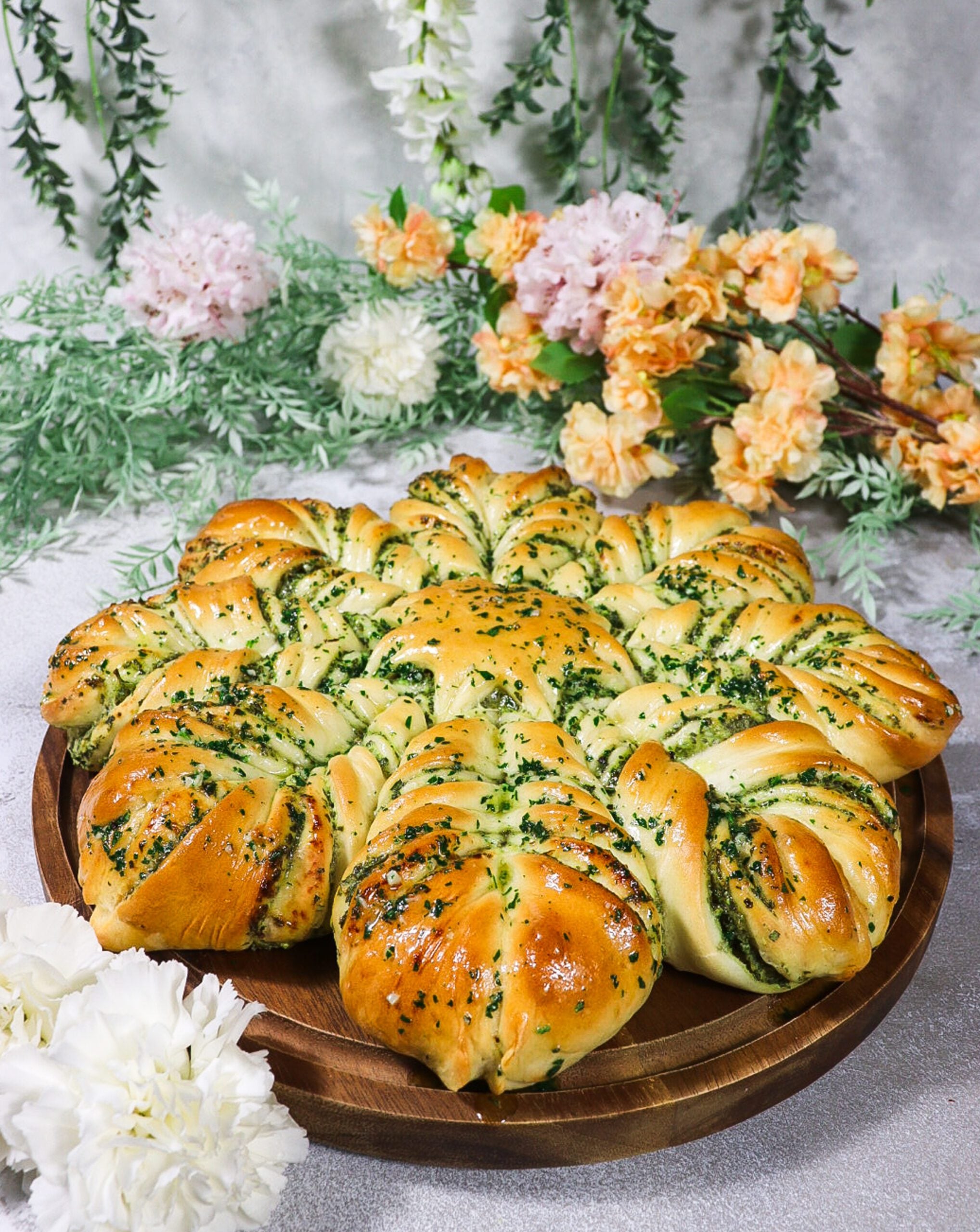 Spring Greens Star Bread