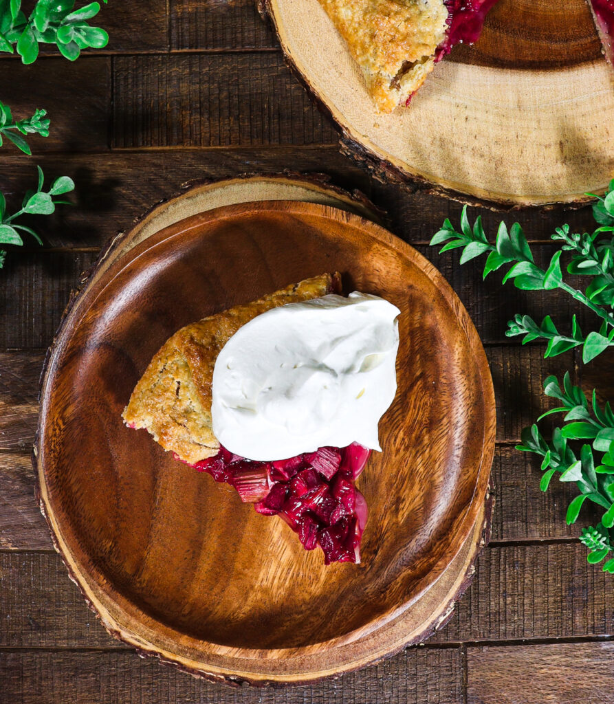 rhubarb galette, recipe for rhubarb tart