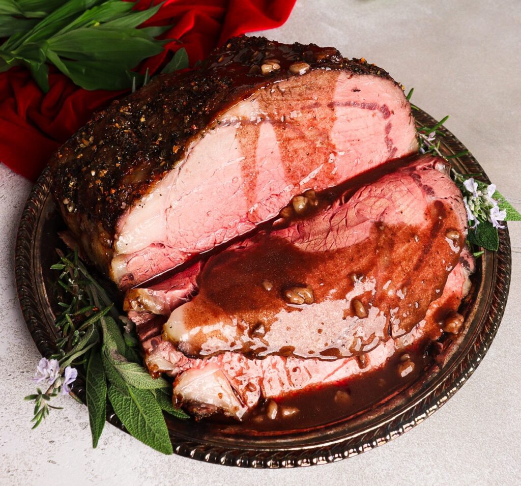 herb roasted prime rib, bone marrow recipe, medieval feast recipes