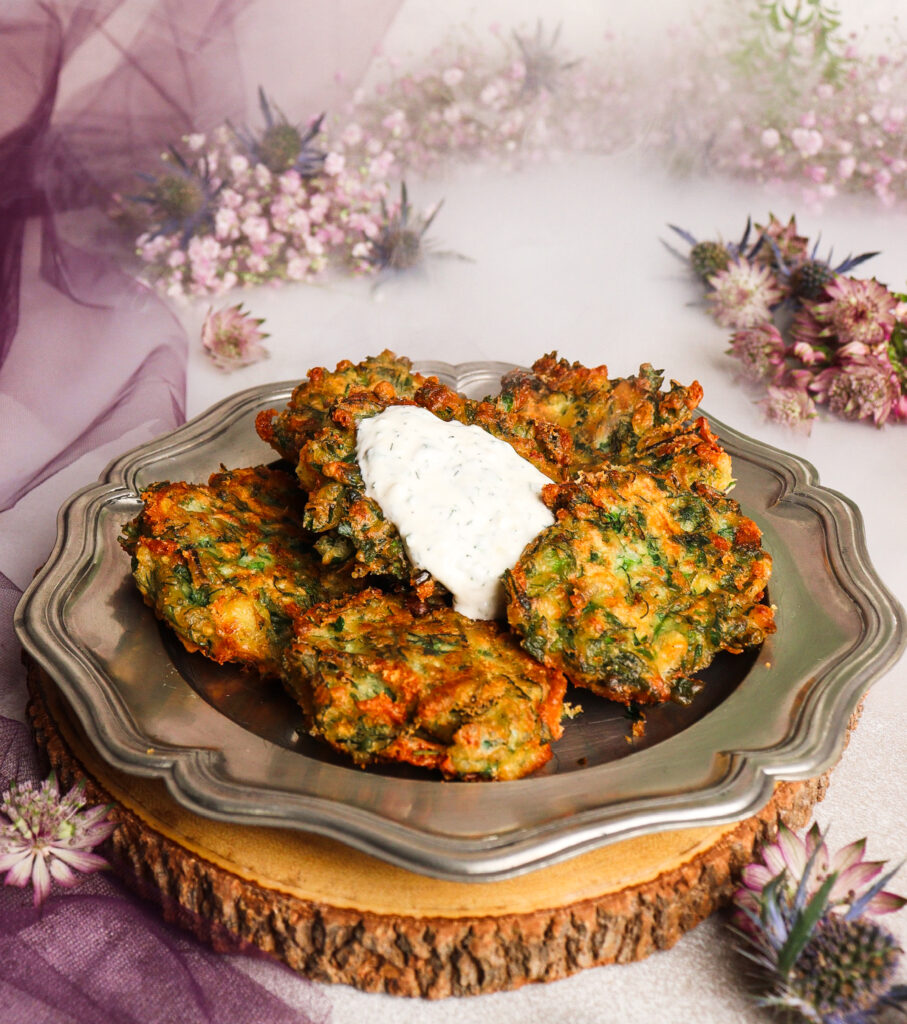 crispy herb fritters, medieval recipes