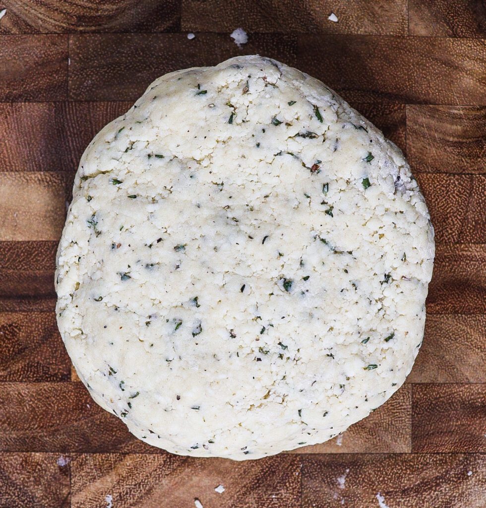 herbed pastry shell, rustic mushroom tart