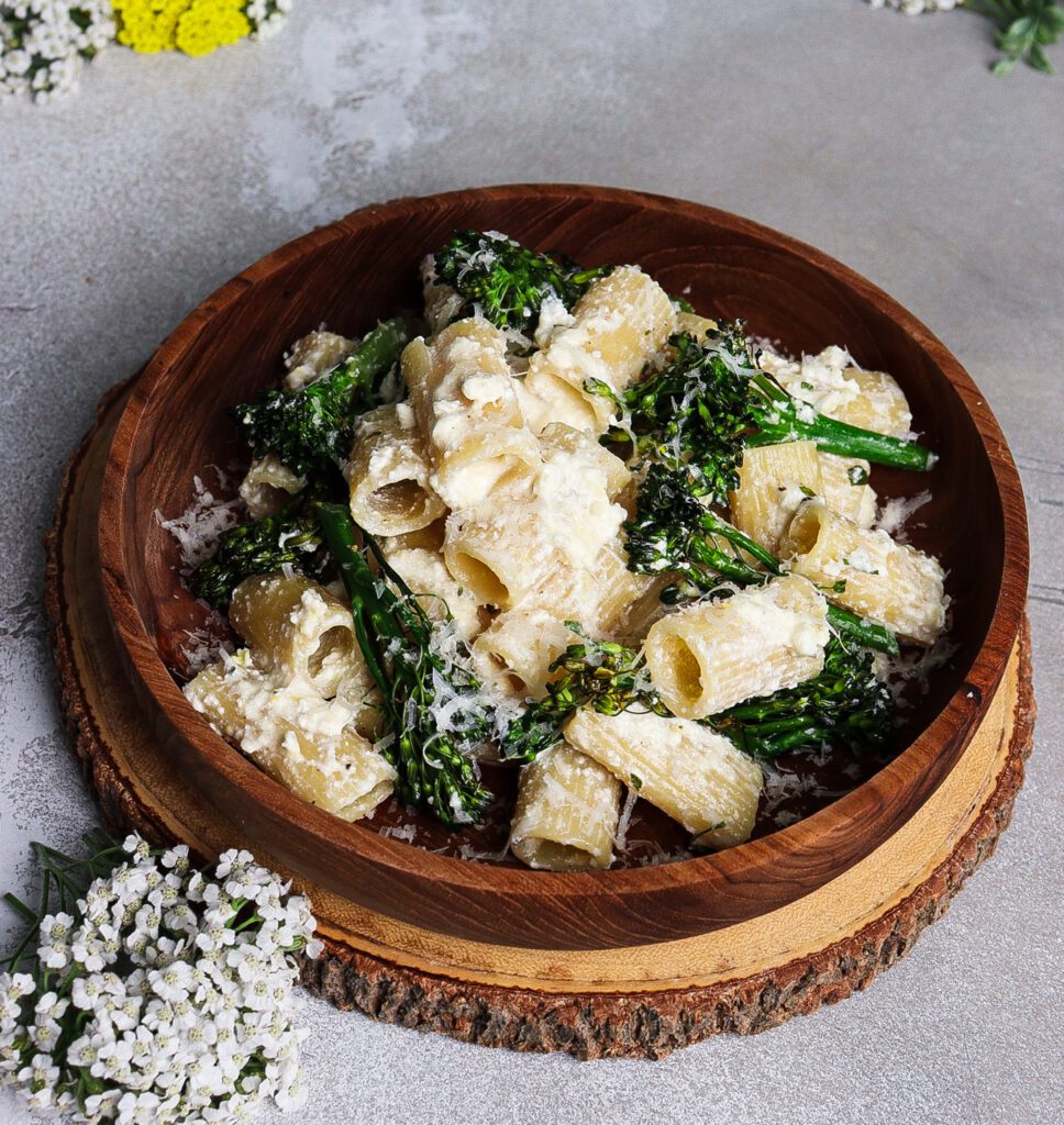 lemon ricotta pasta with broccolini, cheese ricotta pasta, spring pasta recipes