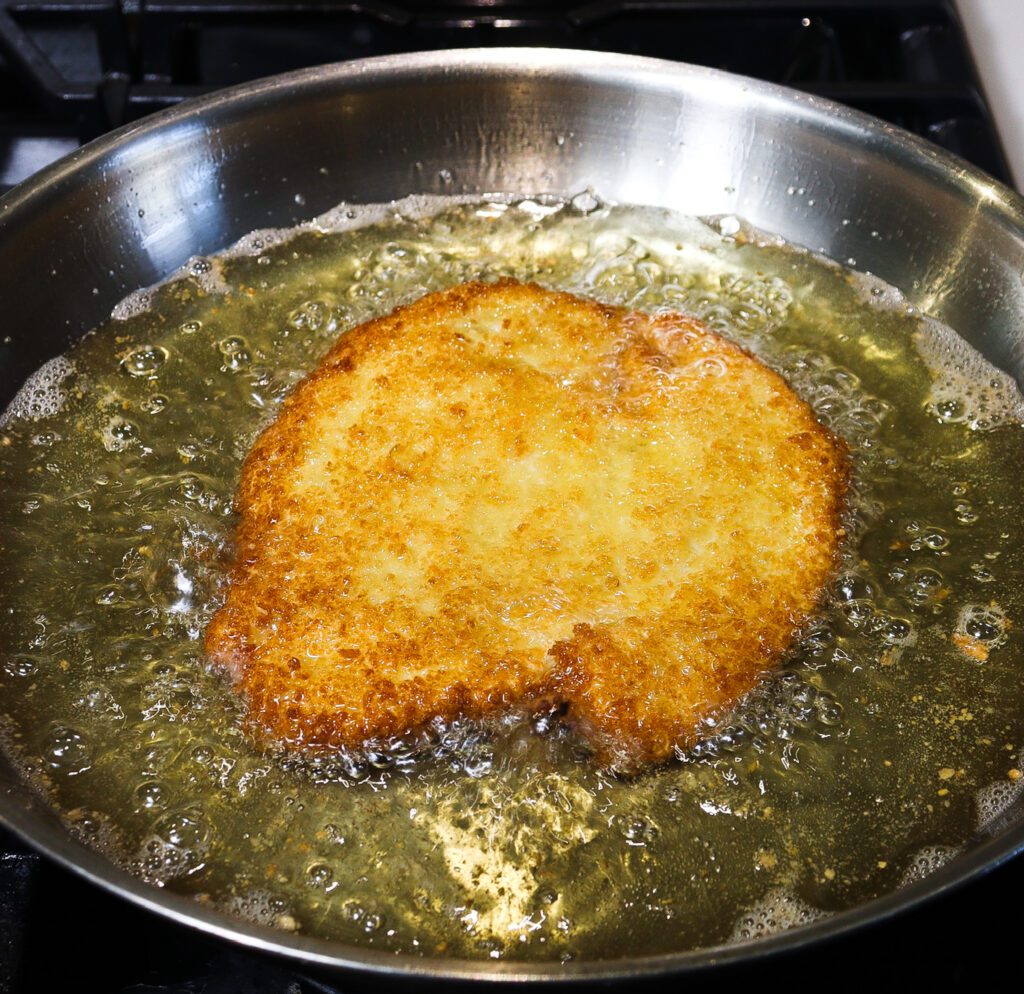 crispy chicken caesar salad, how to bread chicken with panko
