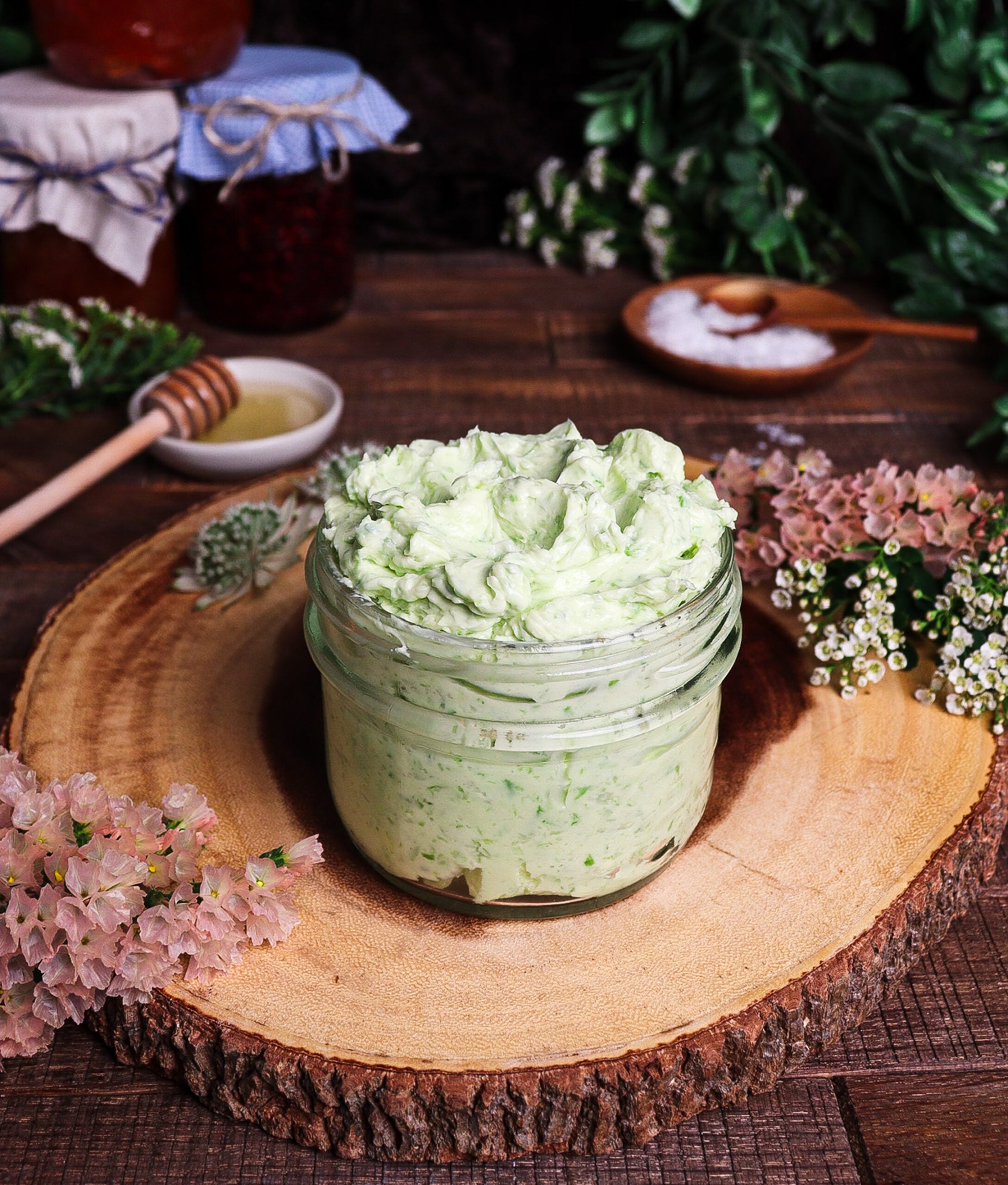 garlic scape butter, hobbit pantry