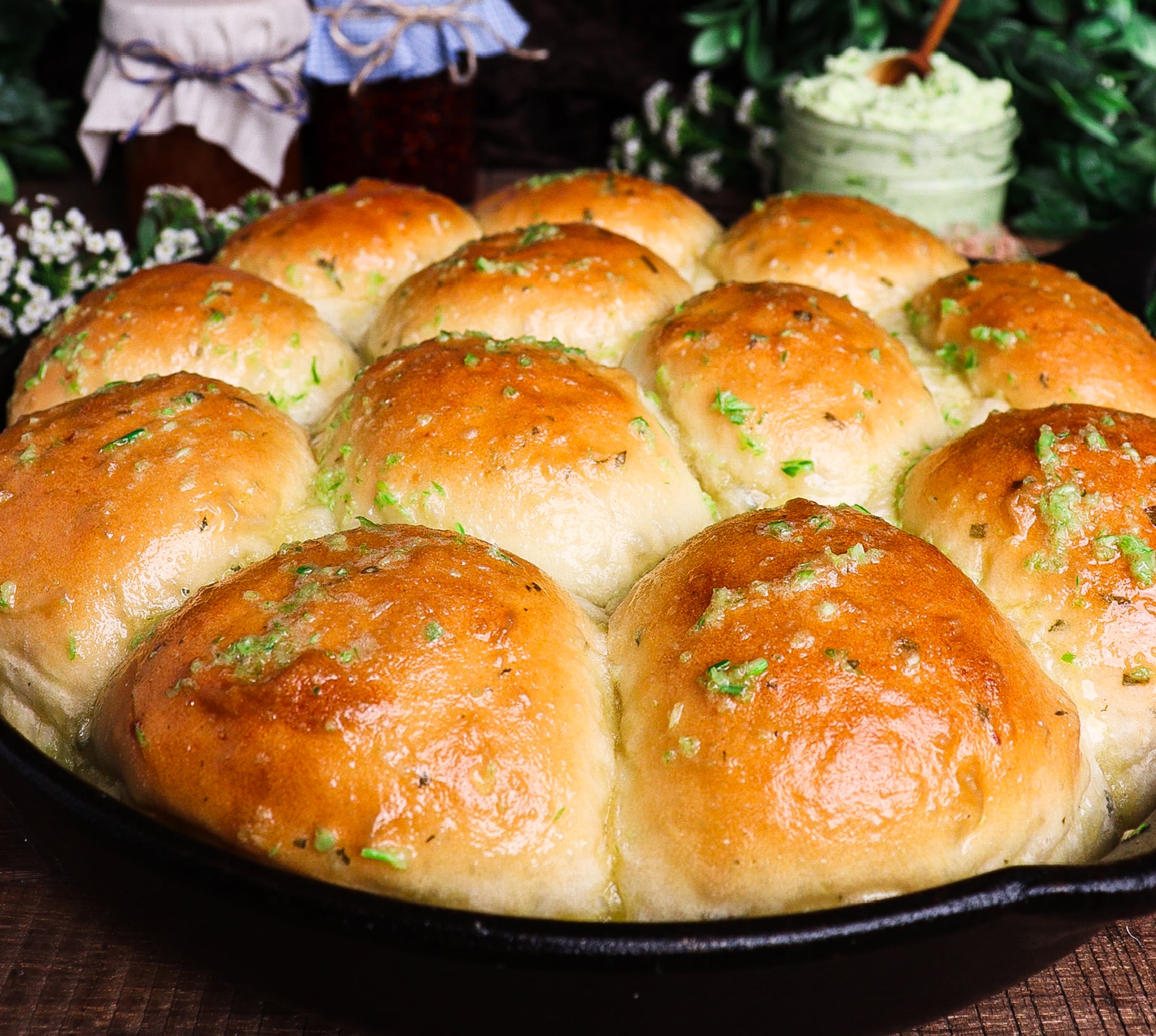 baked potato rolls, hobbit recipes, dinner rolls with garlic butter
