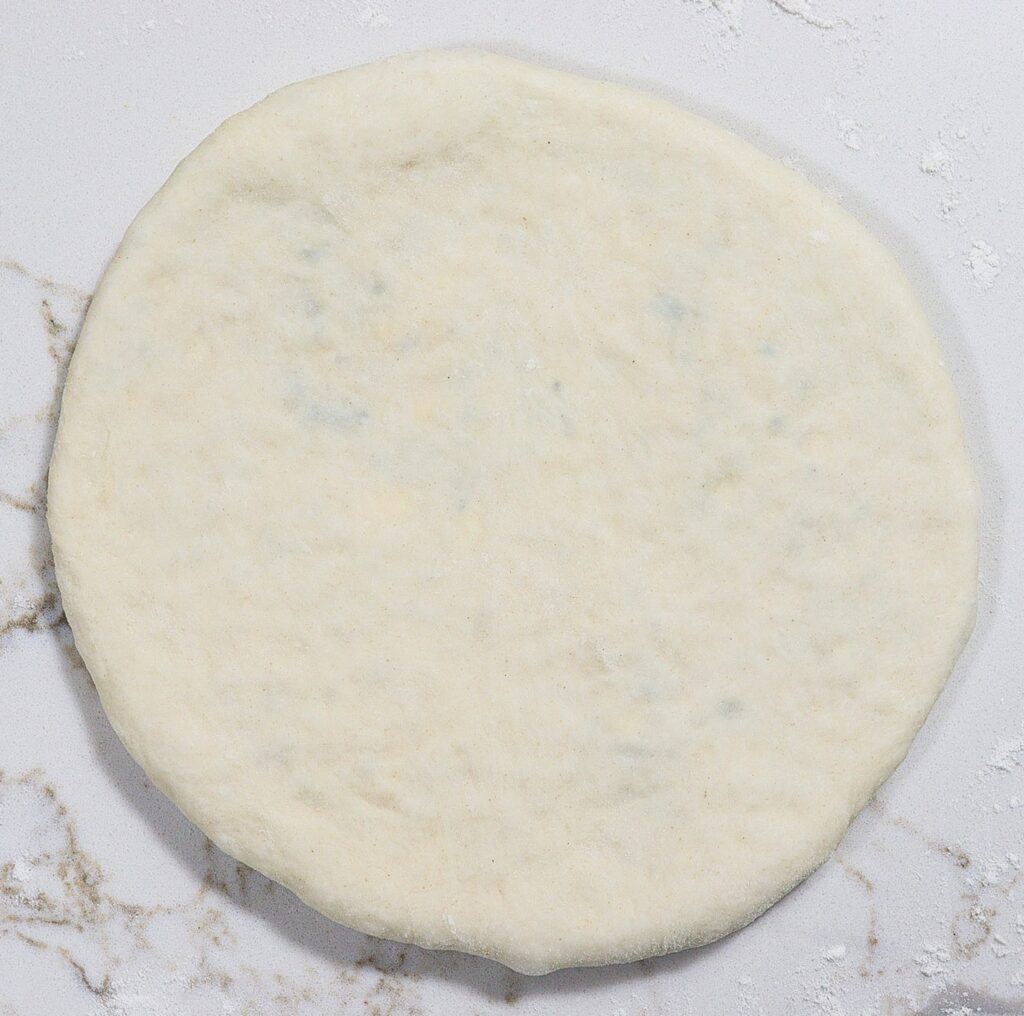 cheese and herb stuffed flatbread