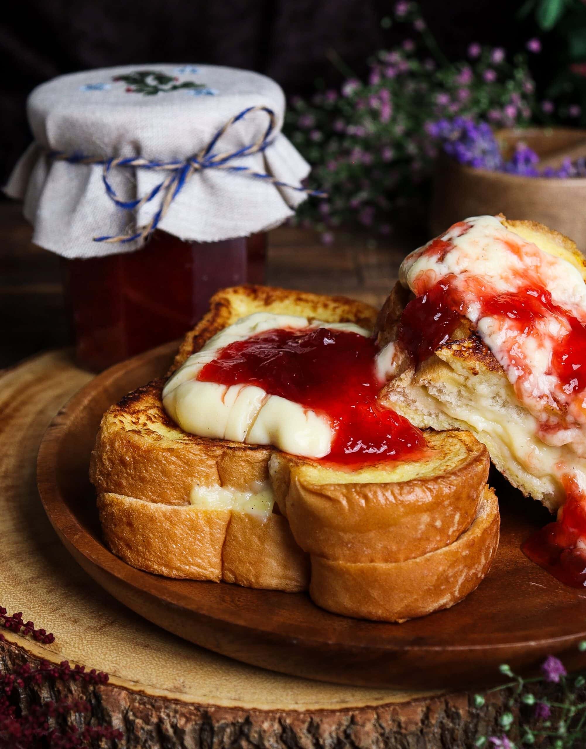 simple rhubarb jam, hobbit recipes, homemade rhubarb jam