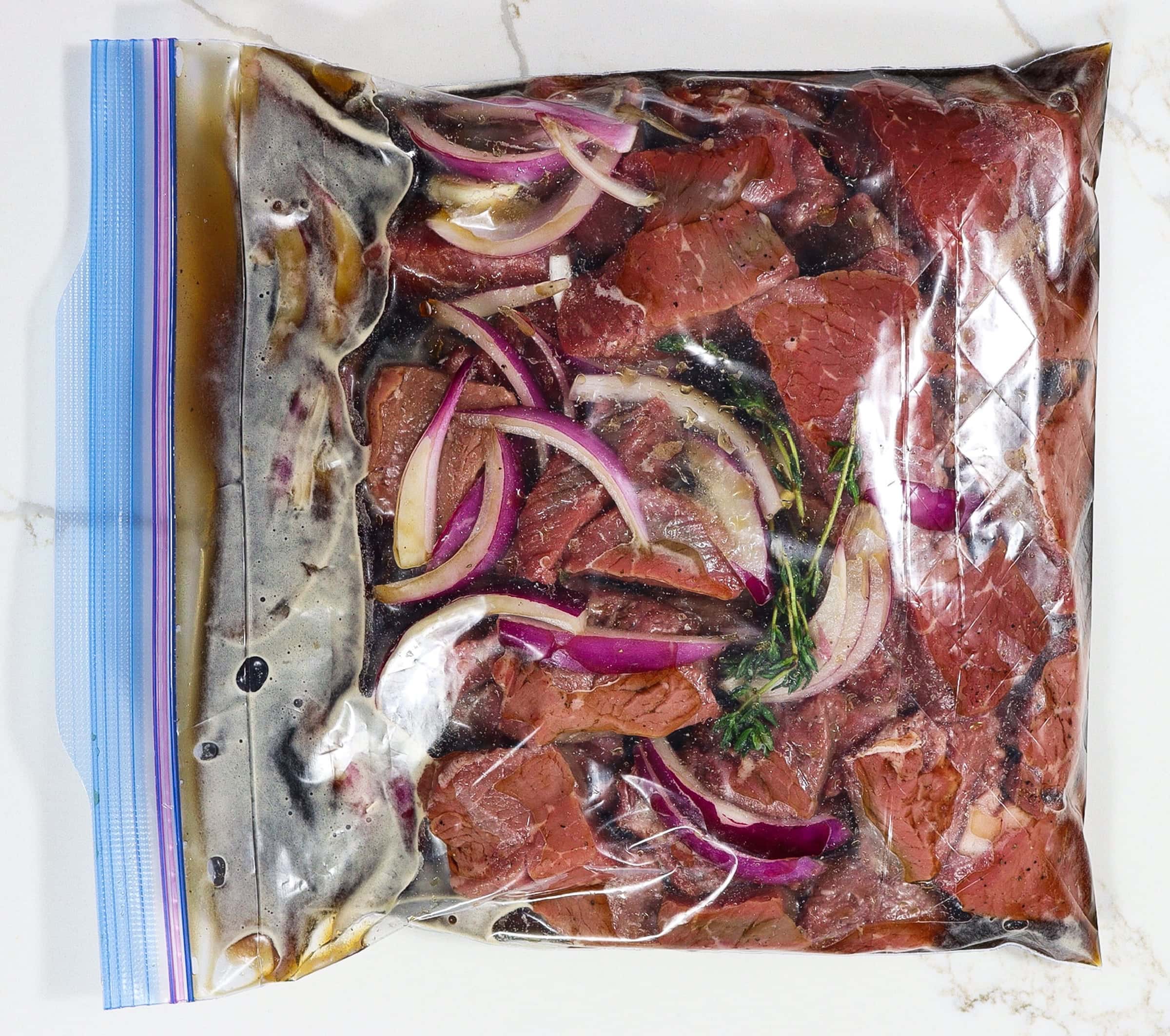 stout glazed steak, grilled steak and onions