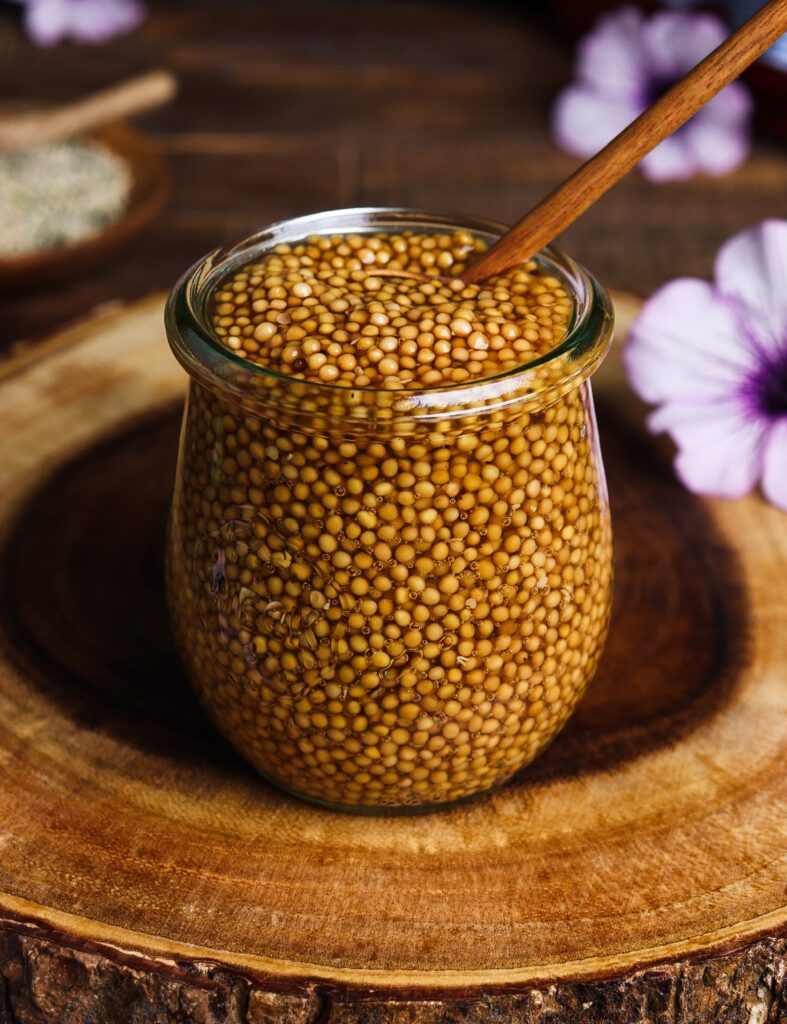 how to make pickled mustard seeds, hobbit recipes, hobbit pantry