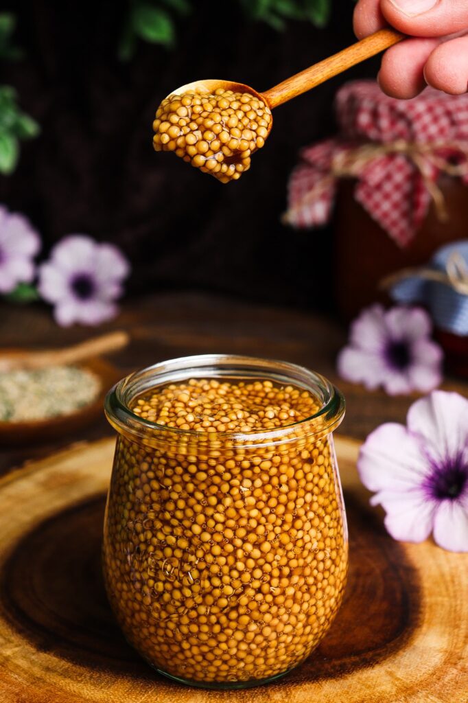 pickled mustard seeds, hobbit pantry