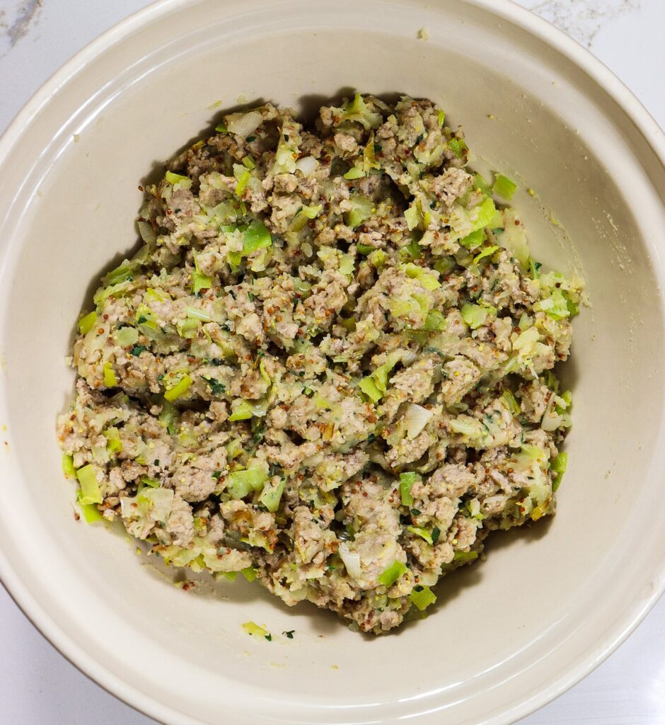 pork and leek pie recipe, potato sausage pie