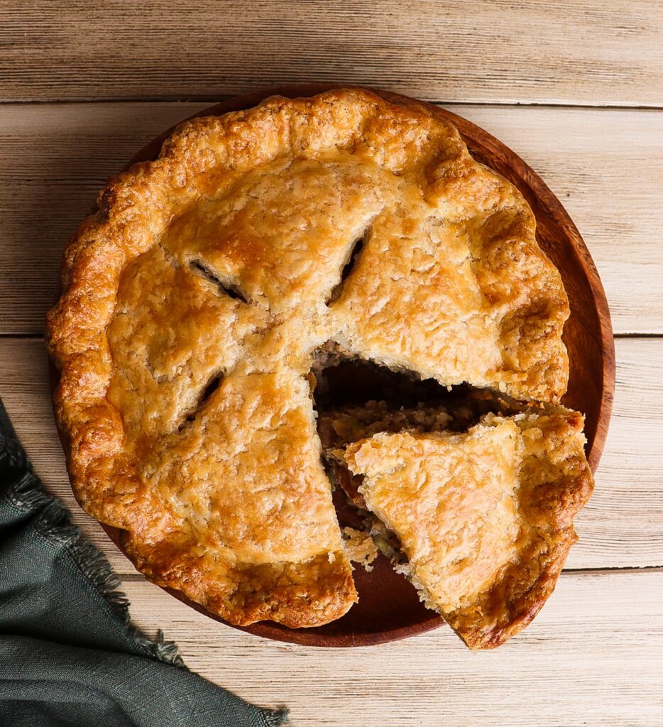 potato and leek pie recipe, potato sausage pie