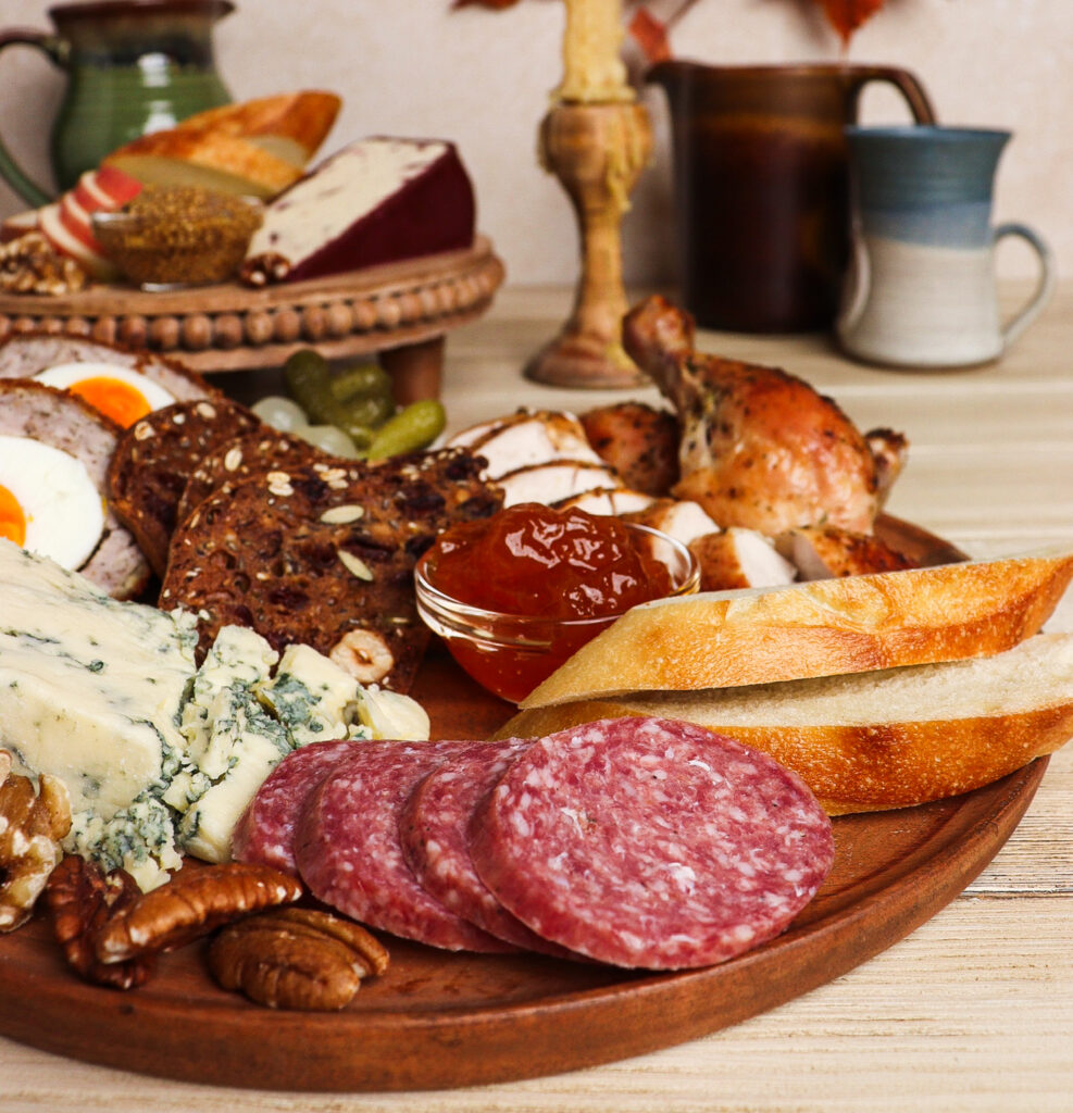 ploughmans lunch ideas, british charcuterie board