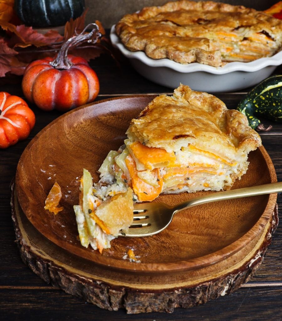potato pie recipe, sweet potato and sage
