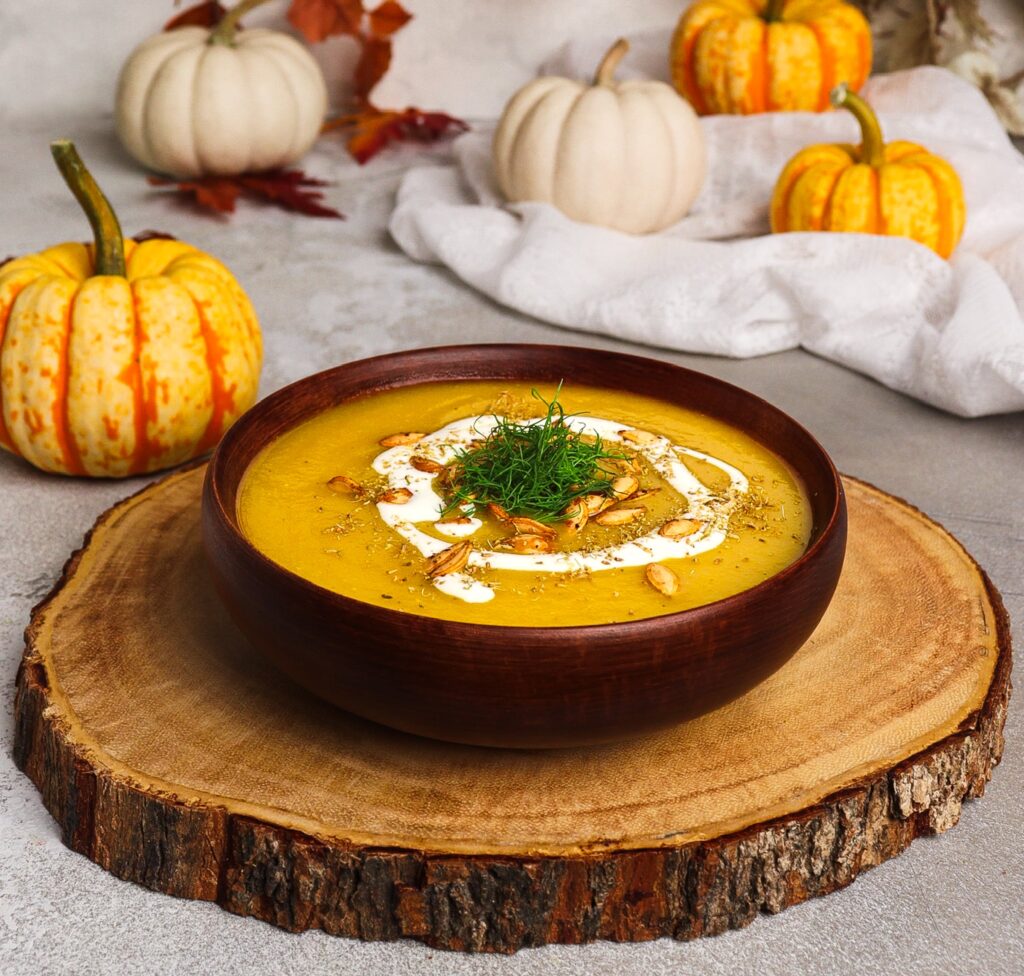 butternut squash soup with fennel, soup with fennel and leeks, elven food recipes