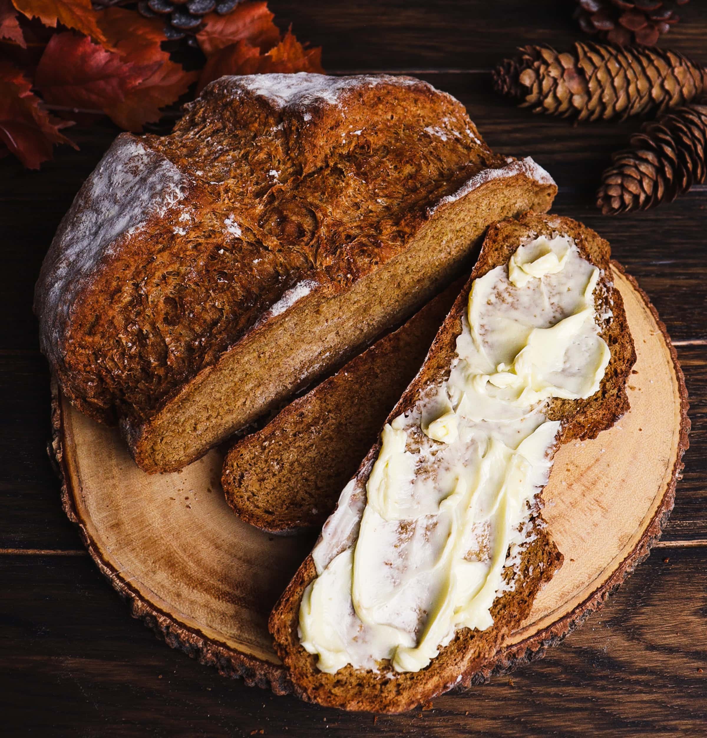 brown soda bread with molasses, molasses soda bread