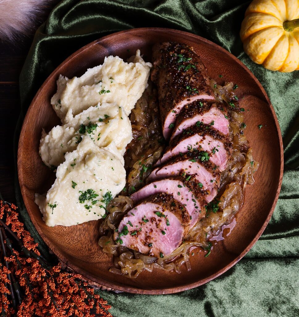 parsnip apple purée, root vegetable purée