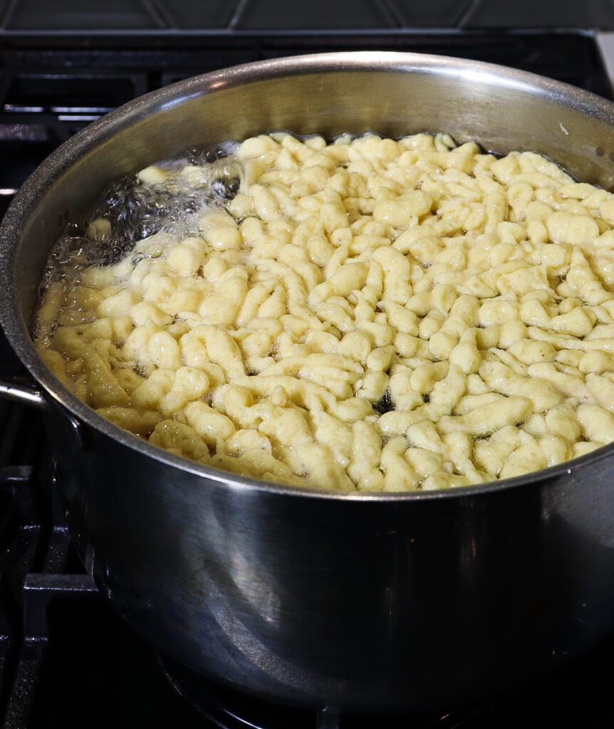 buttered spaetzle, recipe for spaetzle