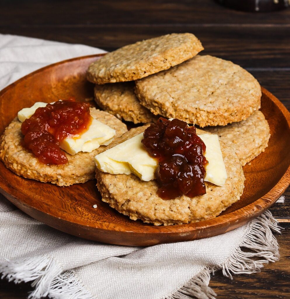 oatcakes, frankenstein recipes, oatcakes with jam, recipe scottish oatcakes