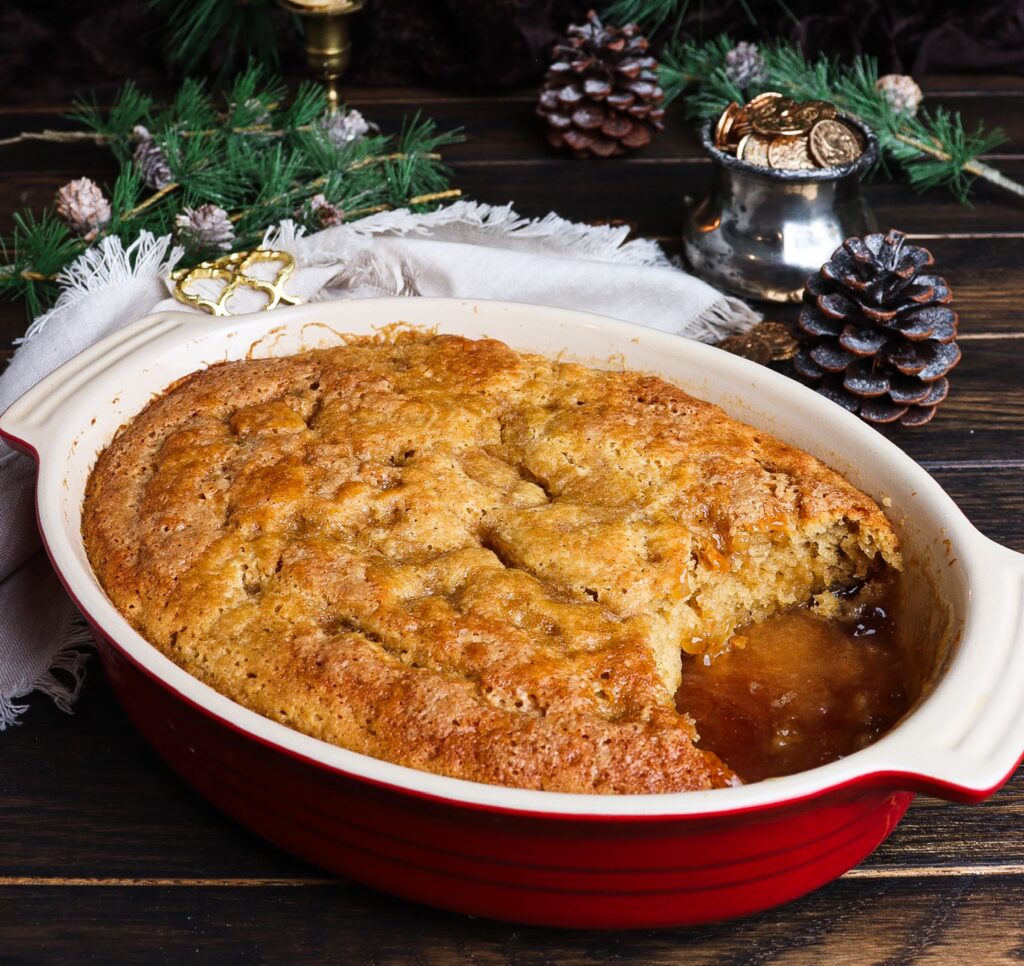browned butter and ale pudding, self saucing pudding