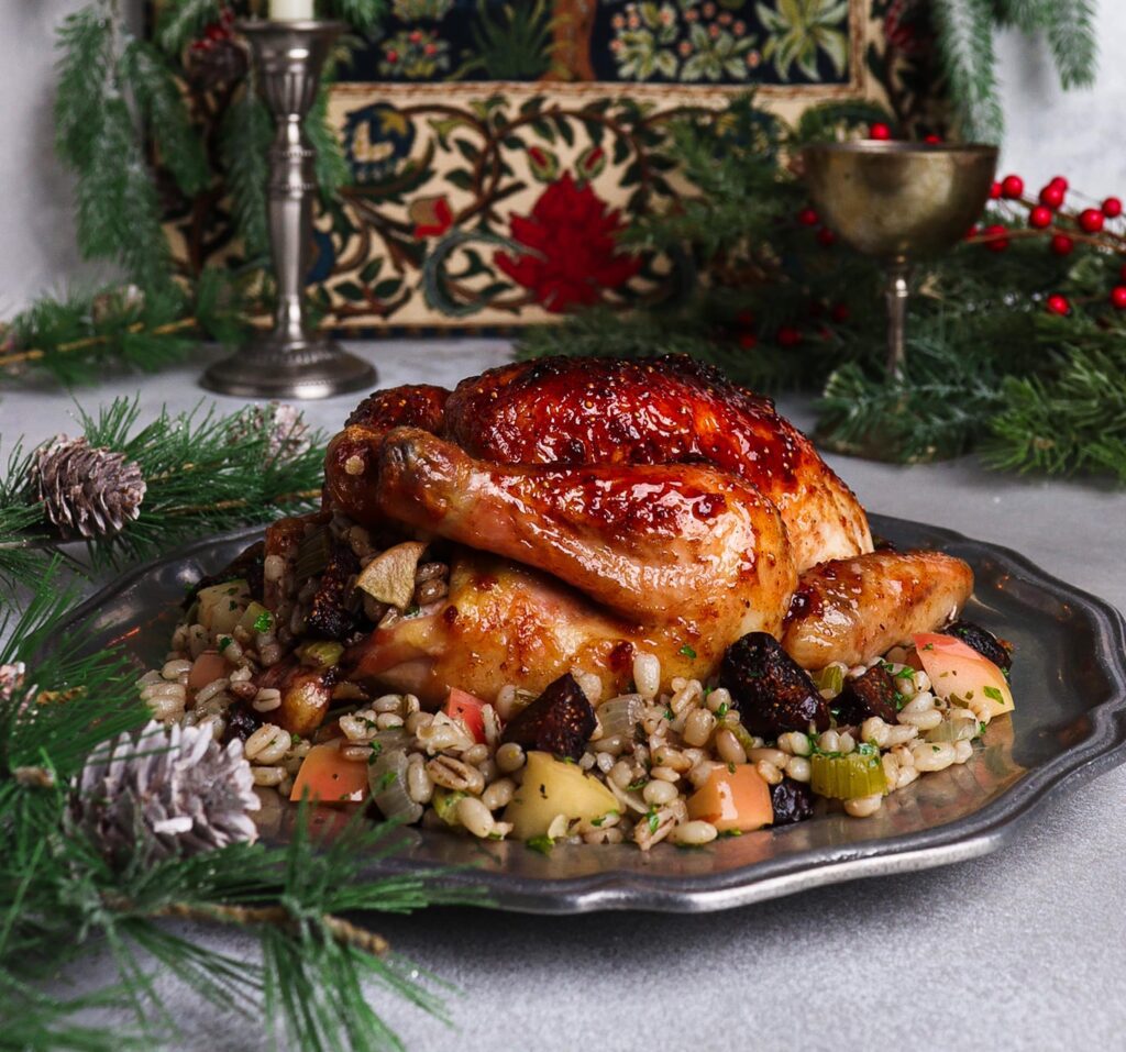 fig glaze, glazed cornish hens recipe