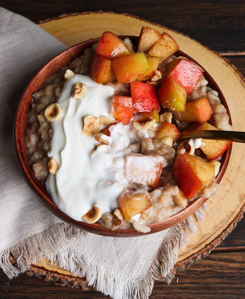 porridge with oat milk, barley porridge recipes, winter breakfast recipes