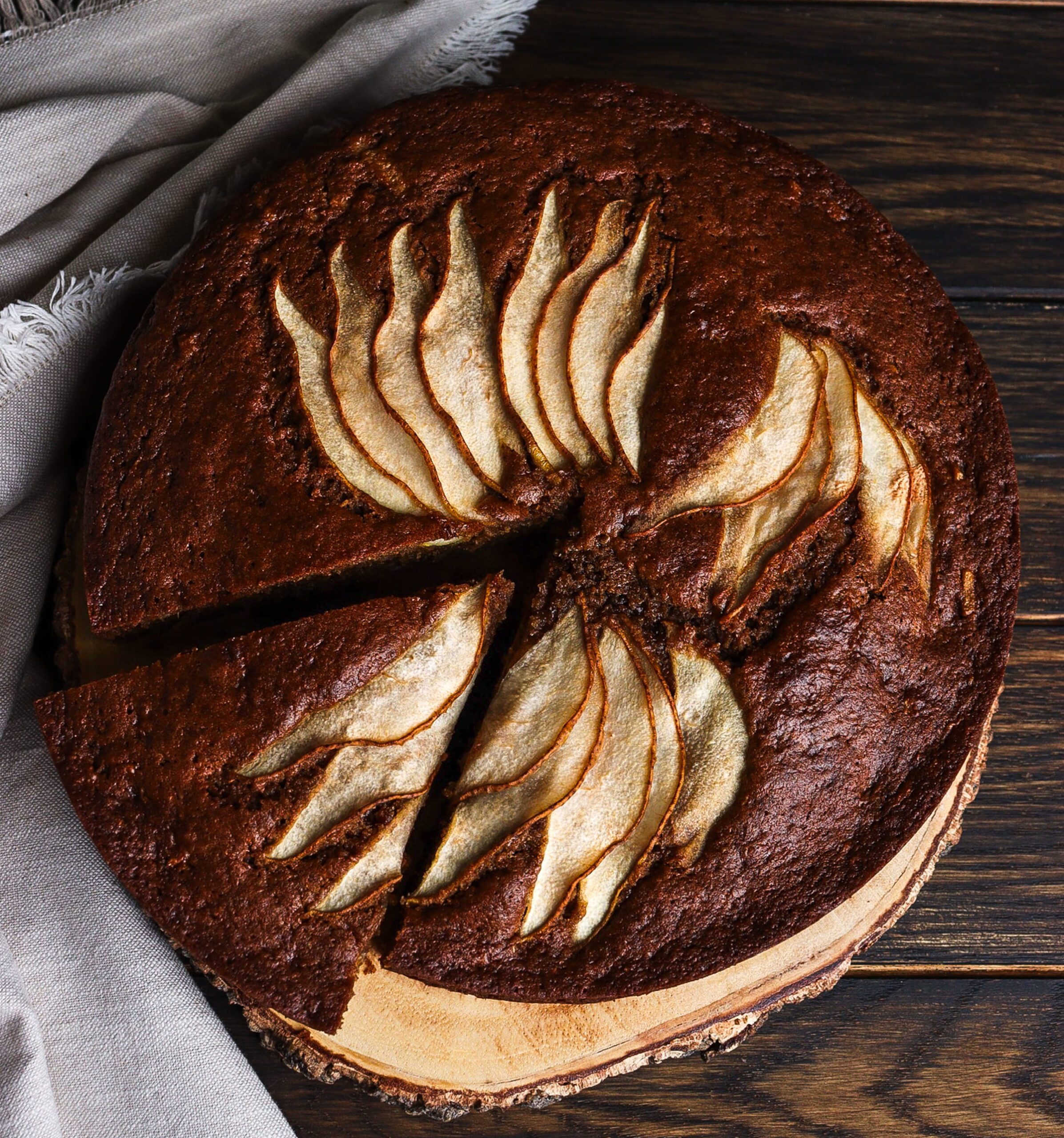ginger pear cake, rye cake, hobbit cake recipe