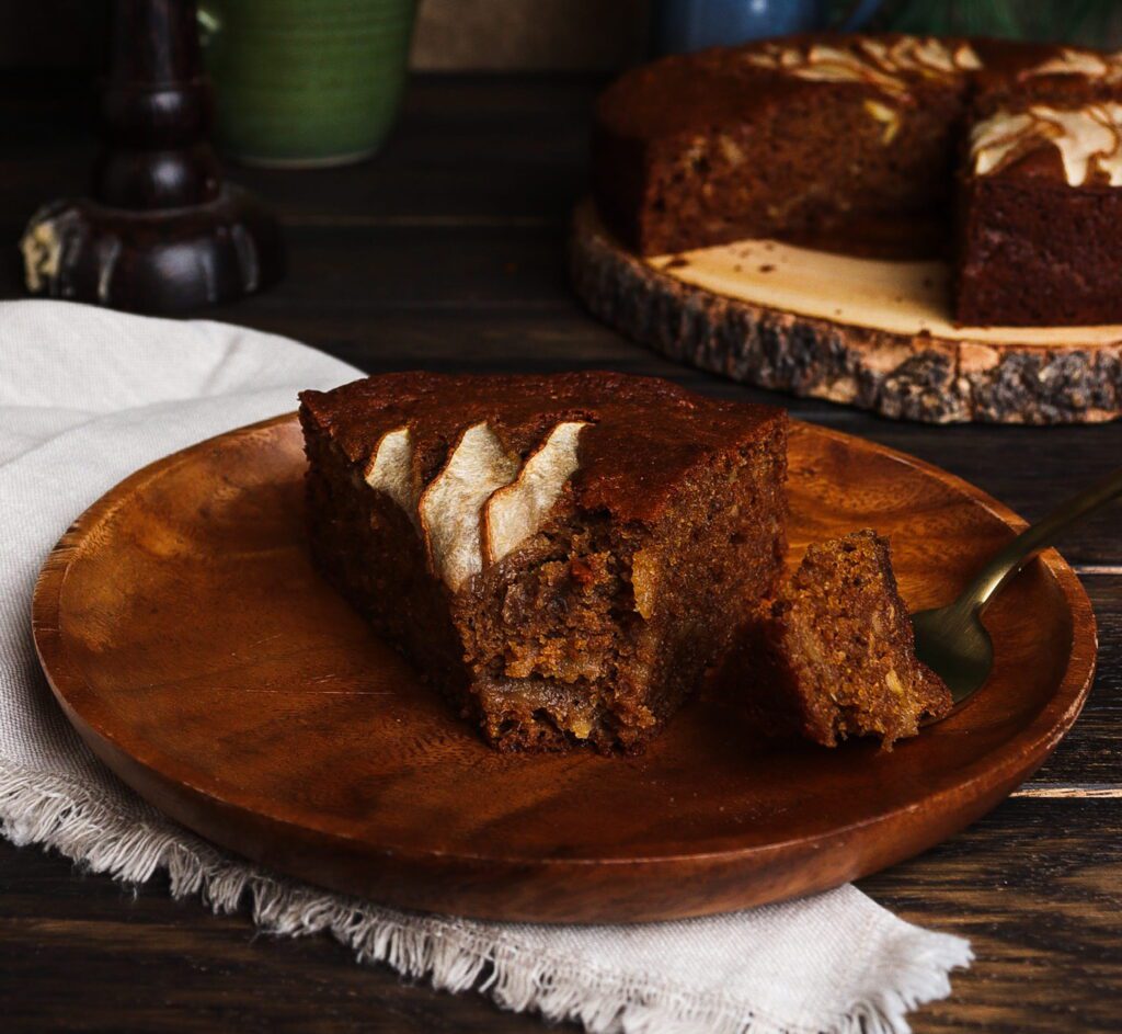 ginger pear cake, pear cake