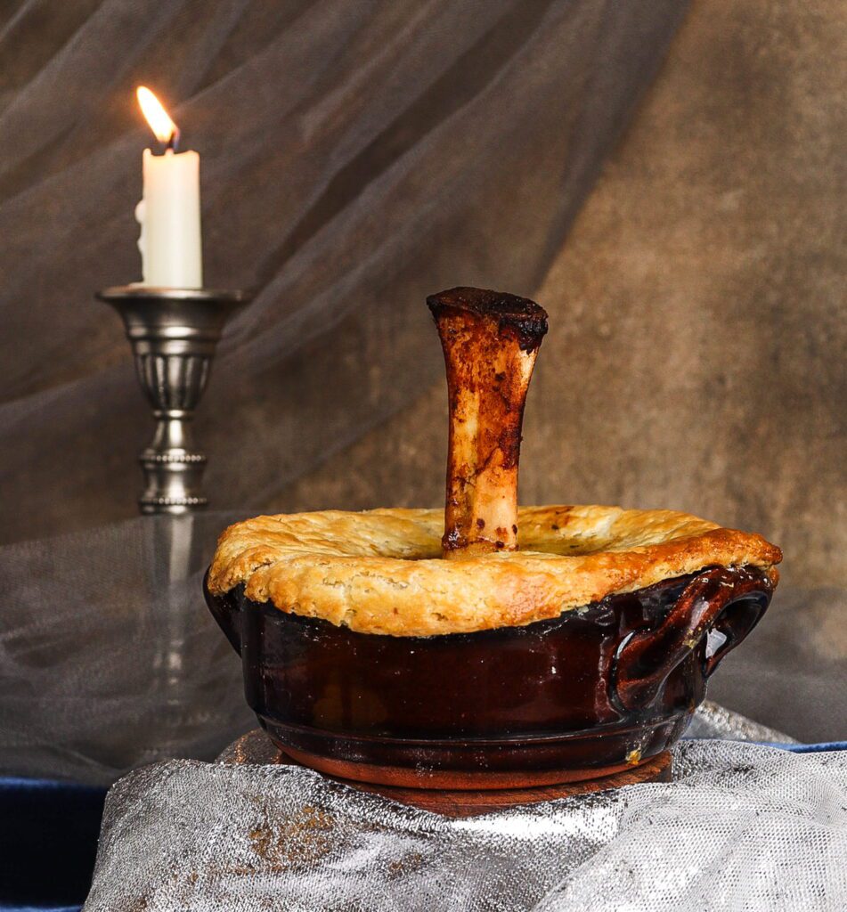 fantasy inspired recipes, lamb shank pot pie