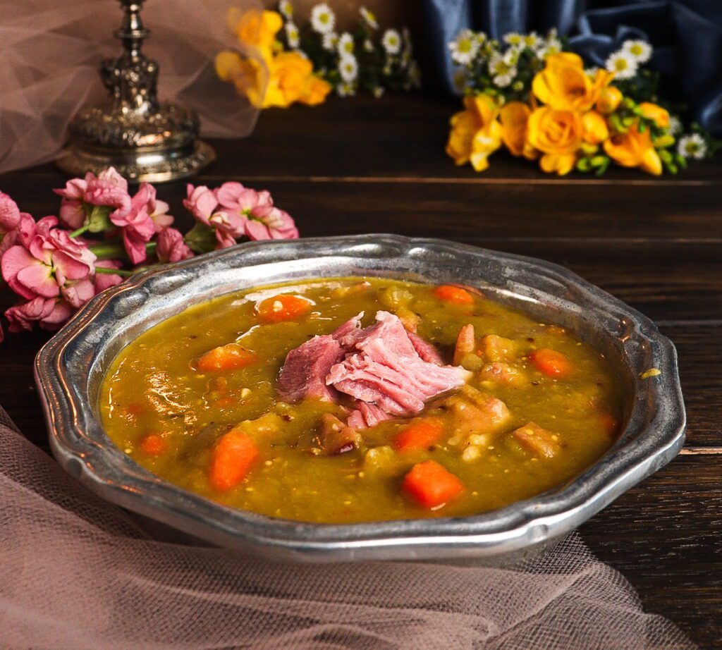 split pea soup with smoked pork hock, split pea soup pork hock, literary recipes