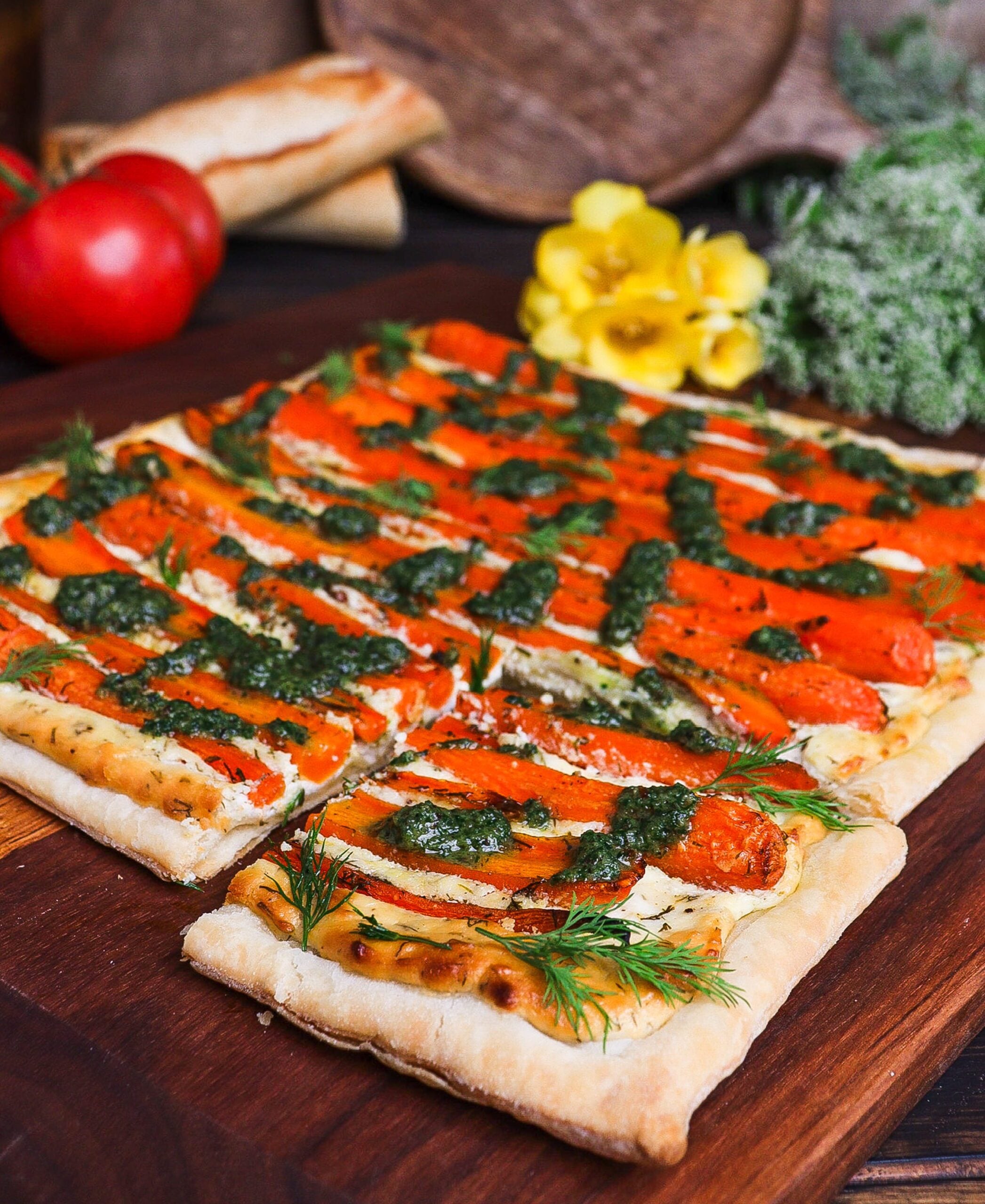 carrot goat cheese tart, movie inspired recipes, princess bride recipes