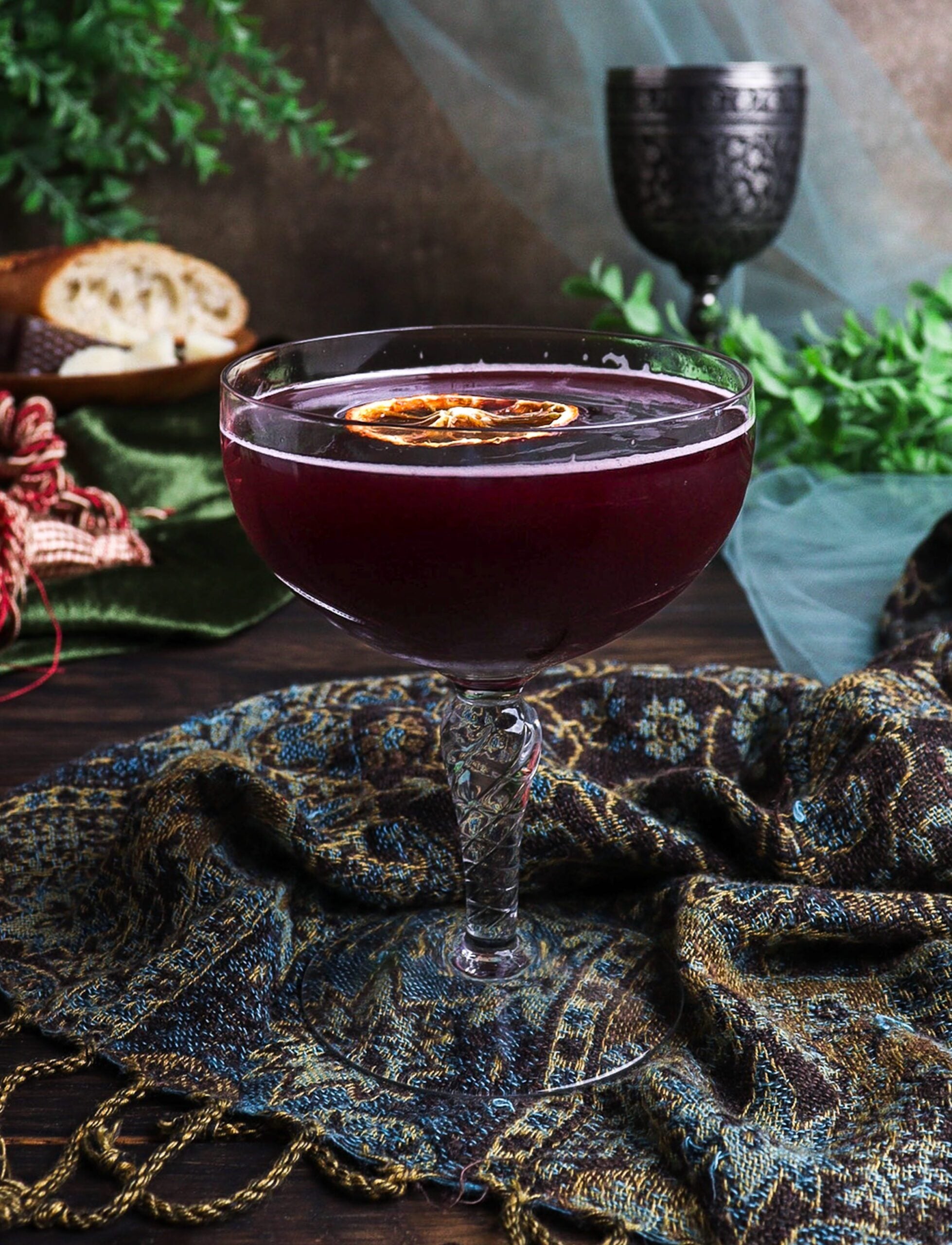 pomegranate orange cocktail, iocane powder cocktail, princess bride recipes