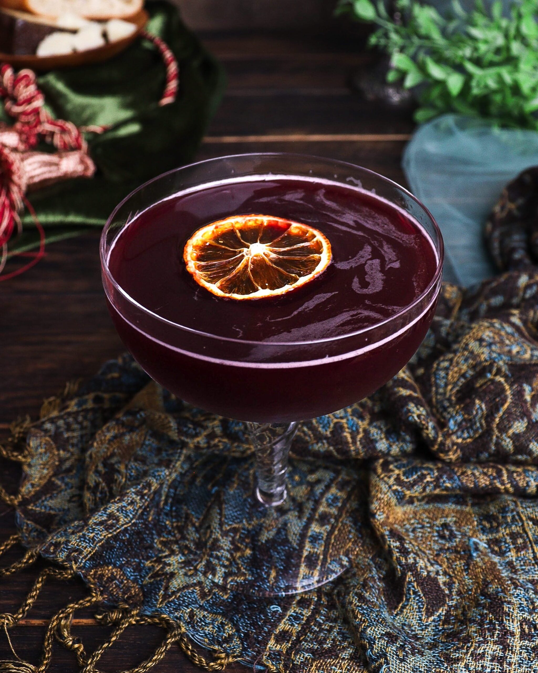 pomegranate orange cocktail, princess bride recipes, campari lambrusco cocktail