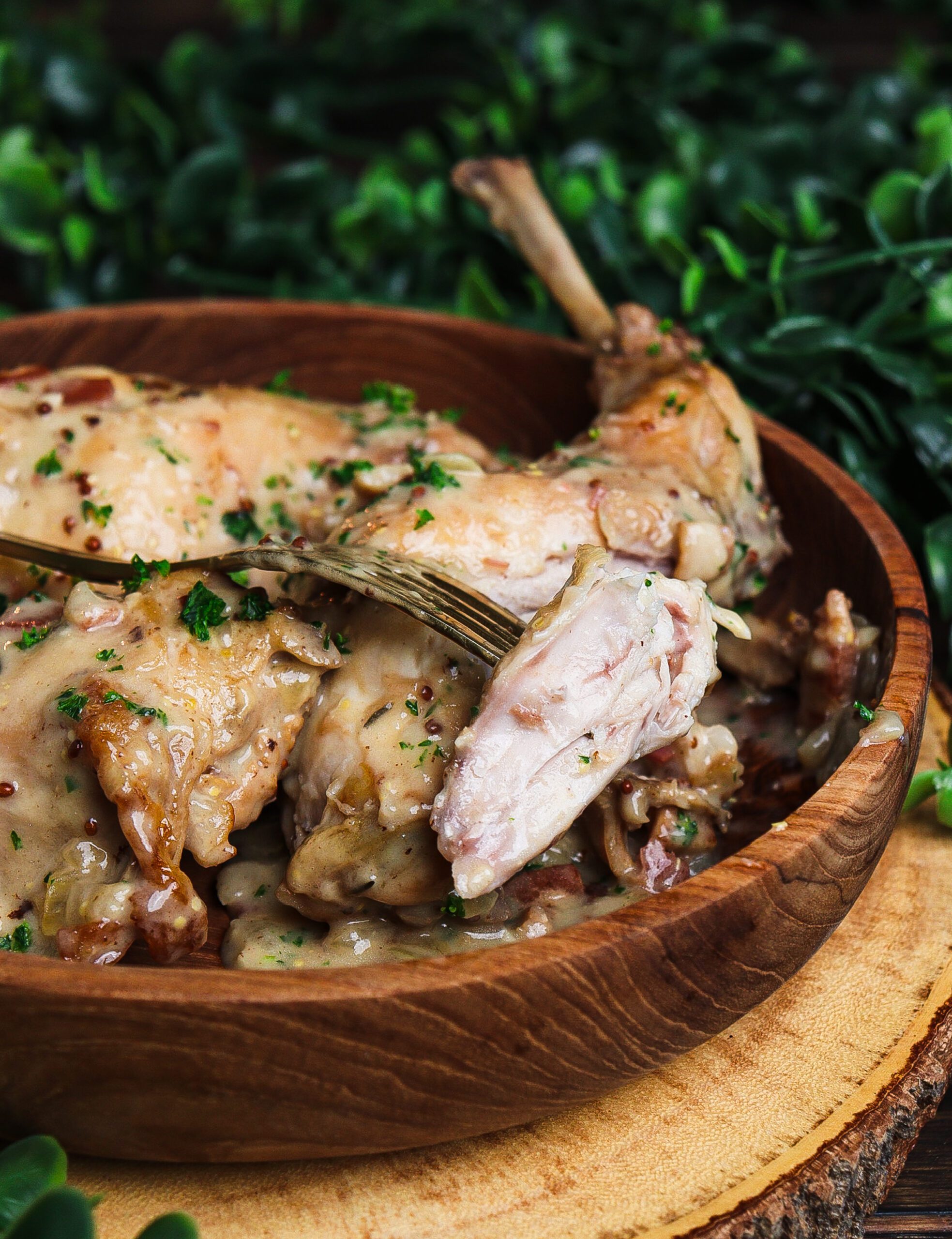 ithilien herbs, braised rabbit, hobbit dinner