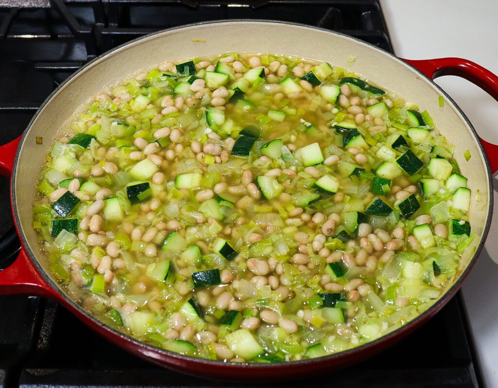 spring vegetable cassoulet, vegetable cassoulet