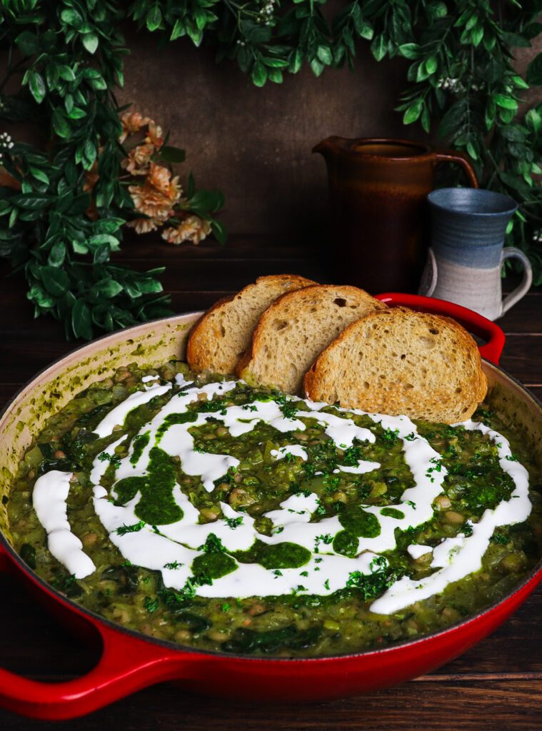 vegetable cassoulet, cottagecore recipe