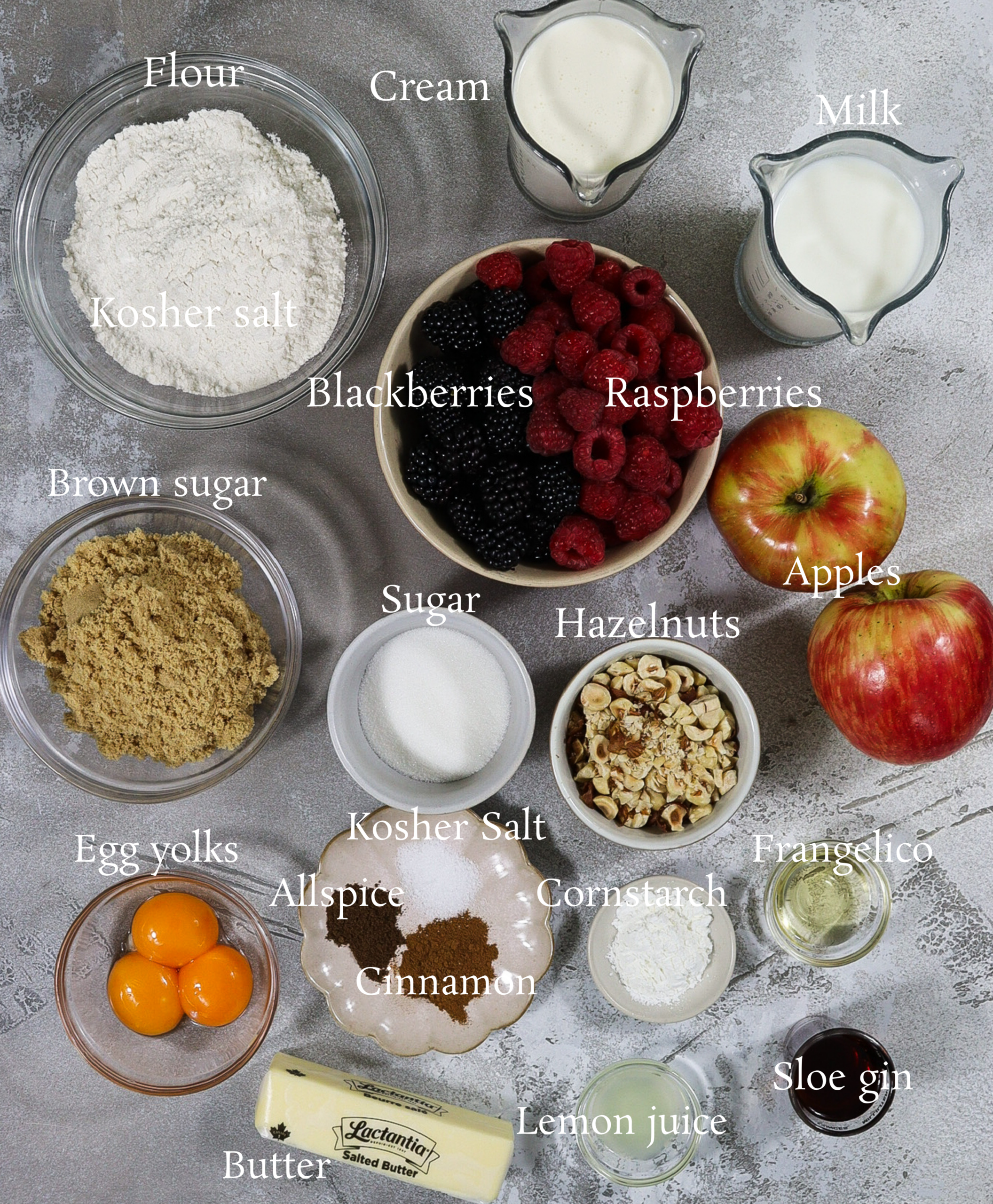 Hedgerow ingredients