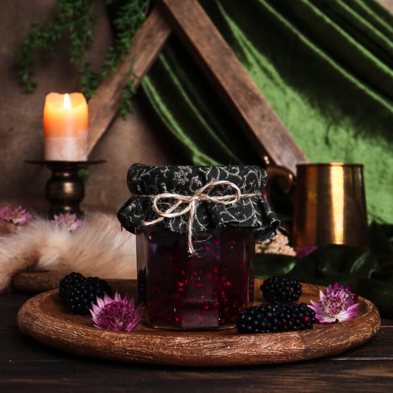Blackberry Mead Jam with Honey and Thyme
