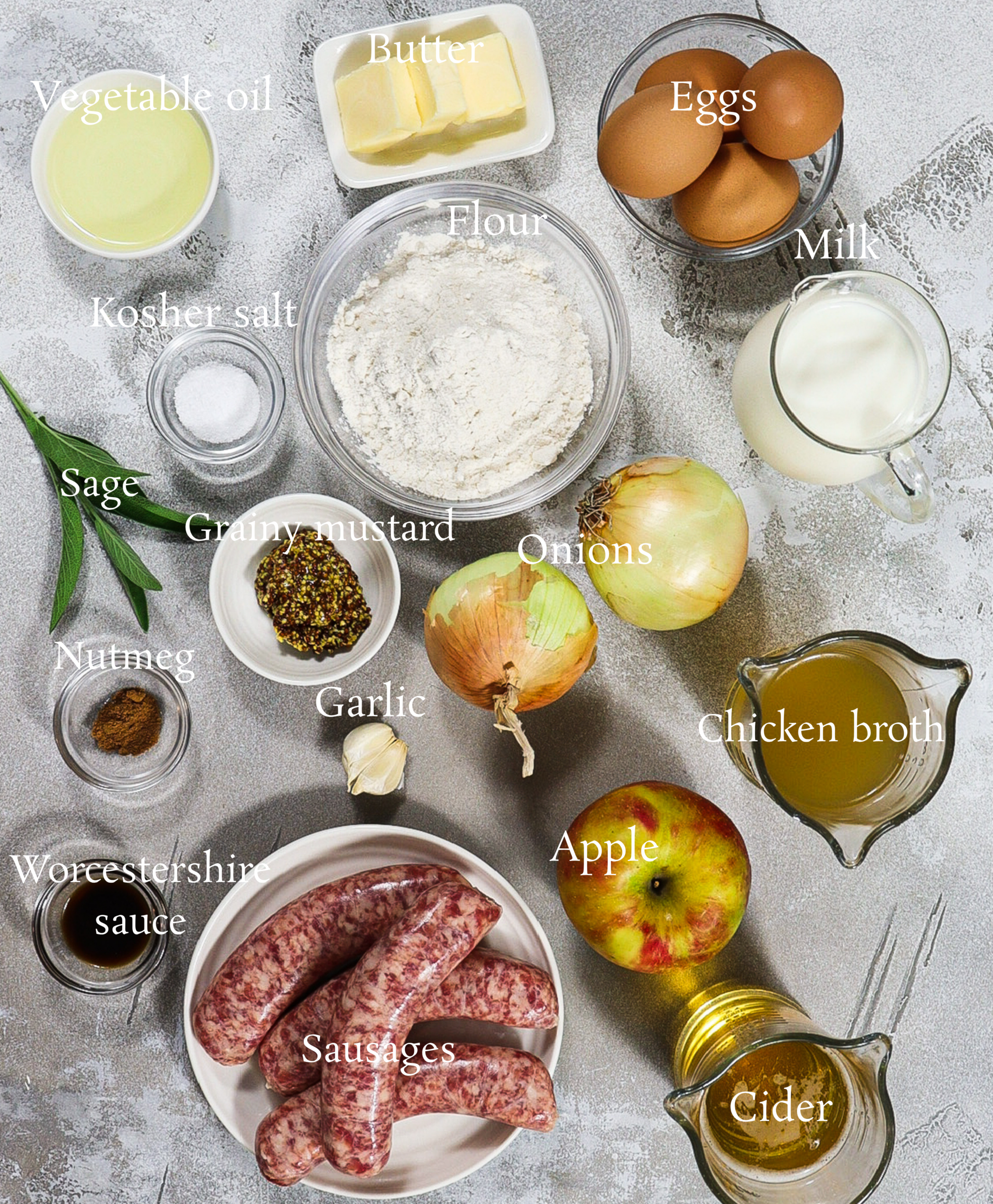 Toad in the Hole ingredients