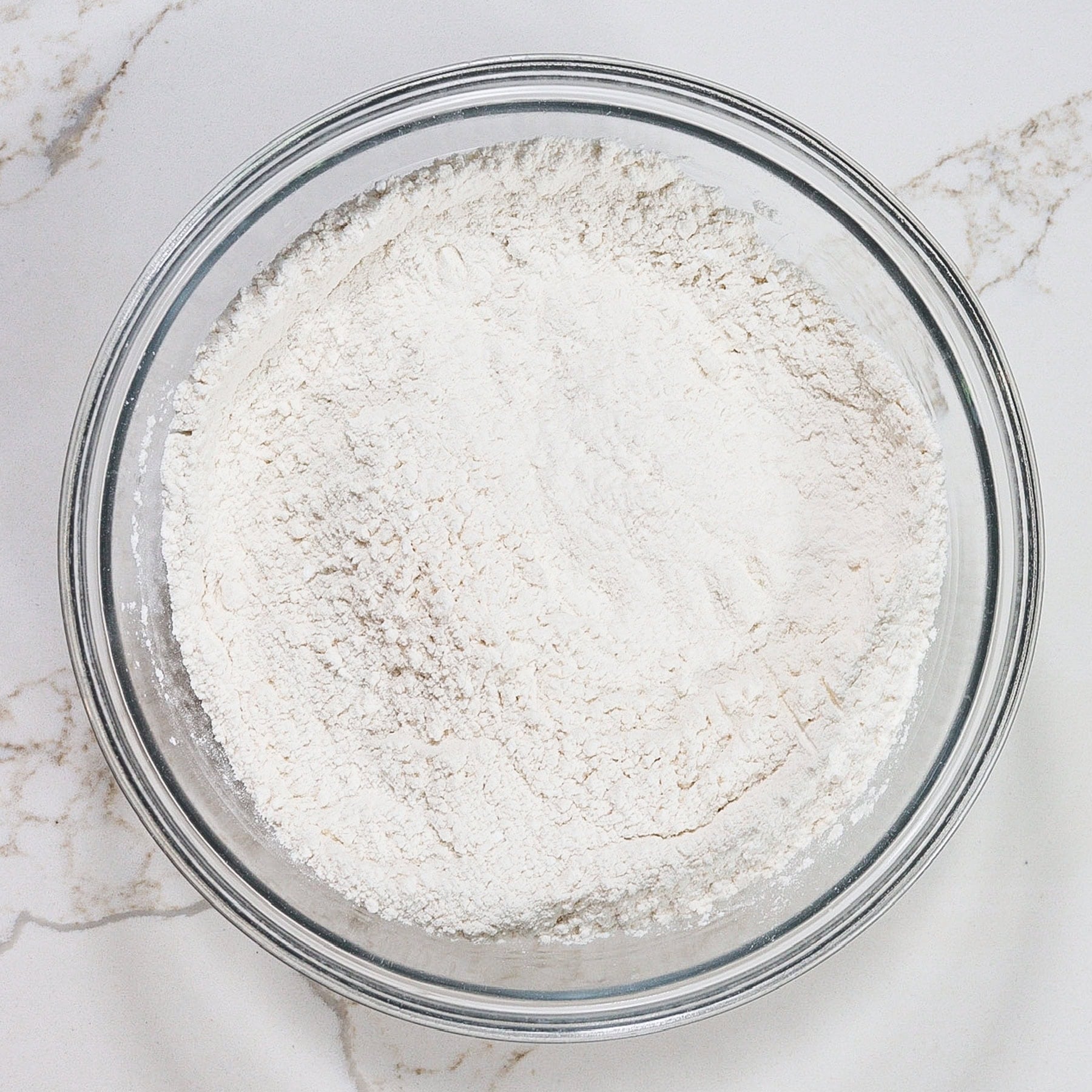 dry ingredients for vanilla cake