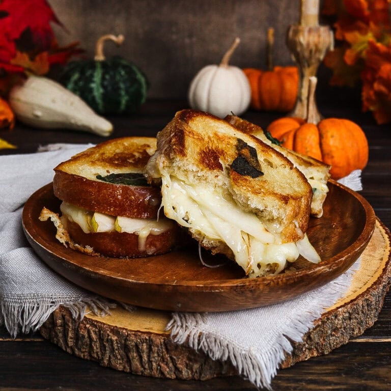 Sage Butter and Pear Grilled Cheese