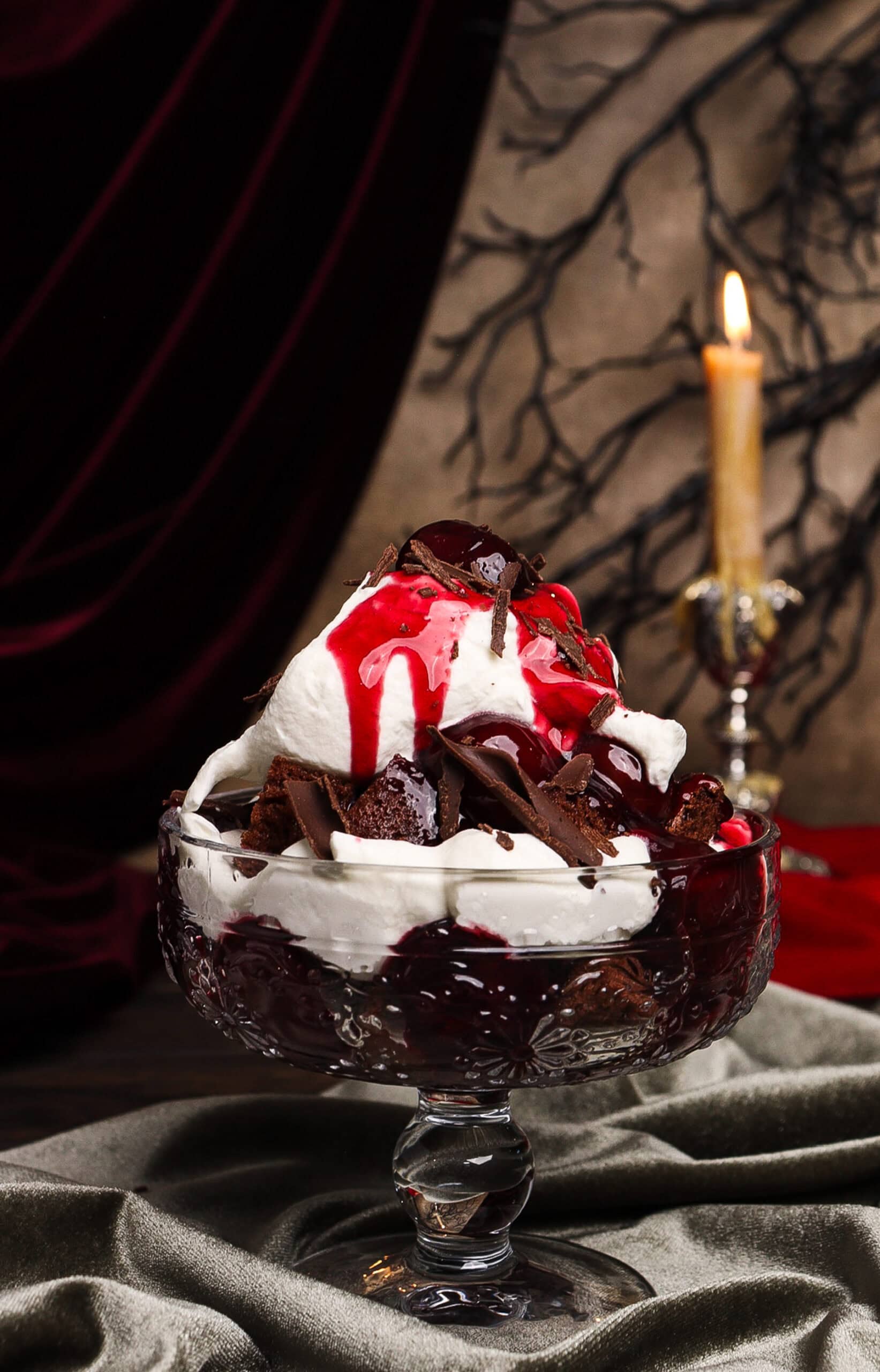 black forest trifle Dracula recipe